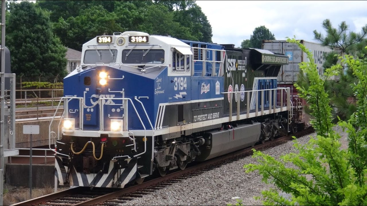How to Chase a CSX Heritage Unit: CSX 3194 Honoring Our Law Enforcement - Train VLOG!