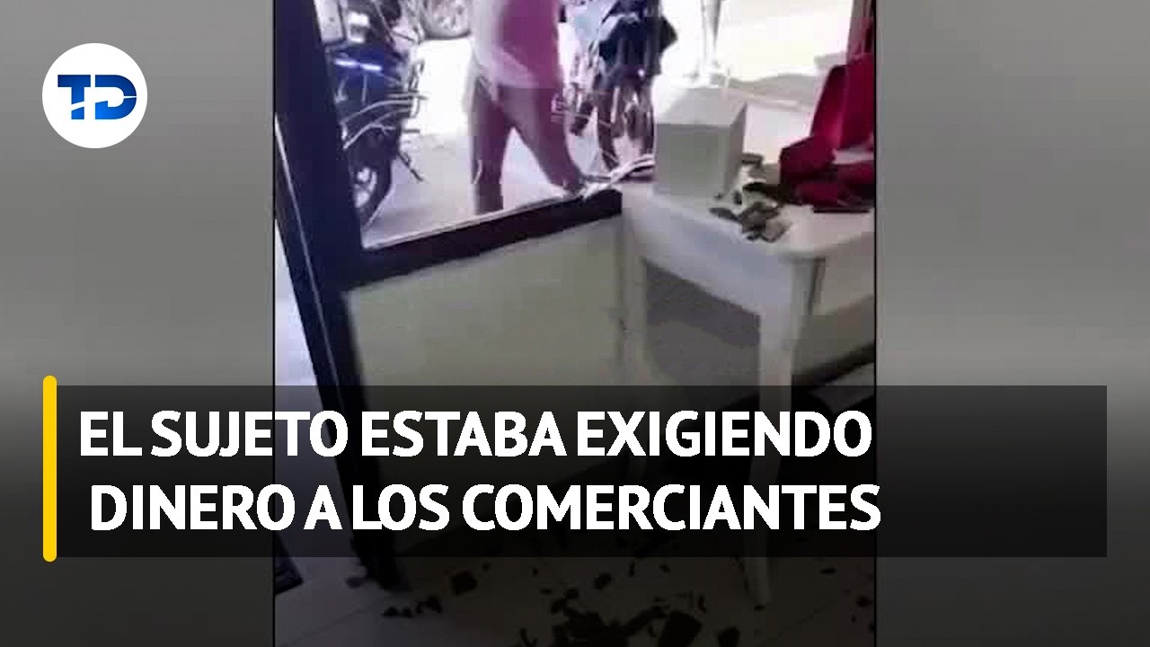 Sujeto quiebra ventanas de establecimiento en San José