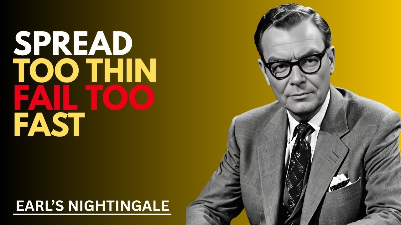 Spread Too Thin, Fail Too Fast | Earl's Nightingale | Motivational speaker