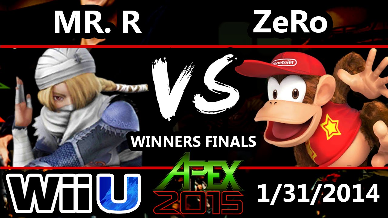 Apex 2015 - ZeRo (Diddy Kong) Vs. Mr. R (Sheik) - Winners Finals - Smash Wii U