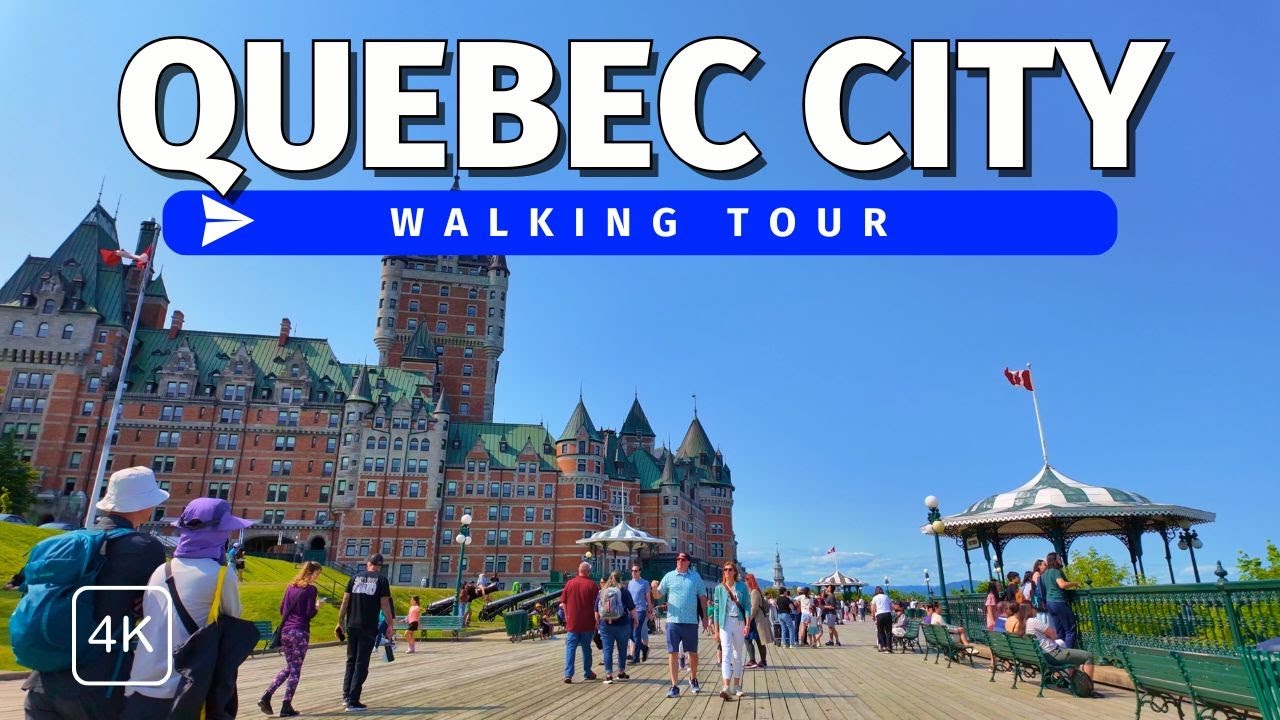 Quebec City Walking Tour 🇨🇦 | The Heart of French Canada in 4K with Captions