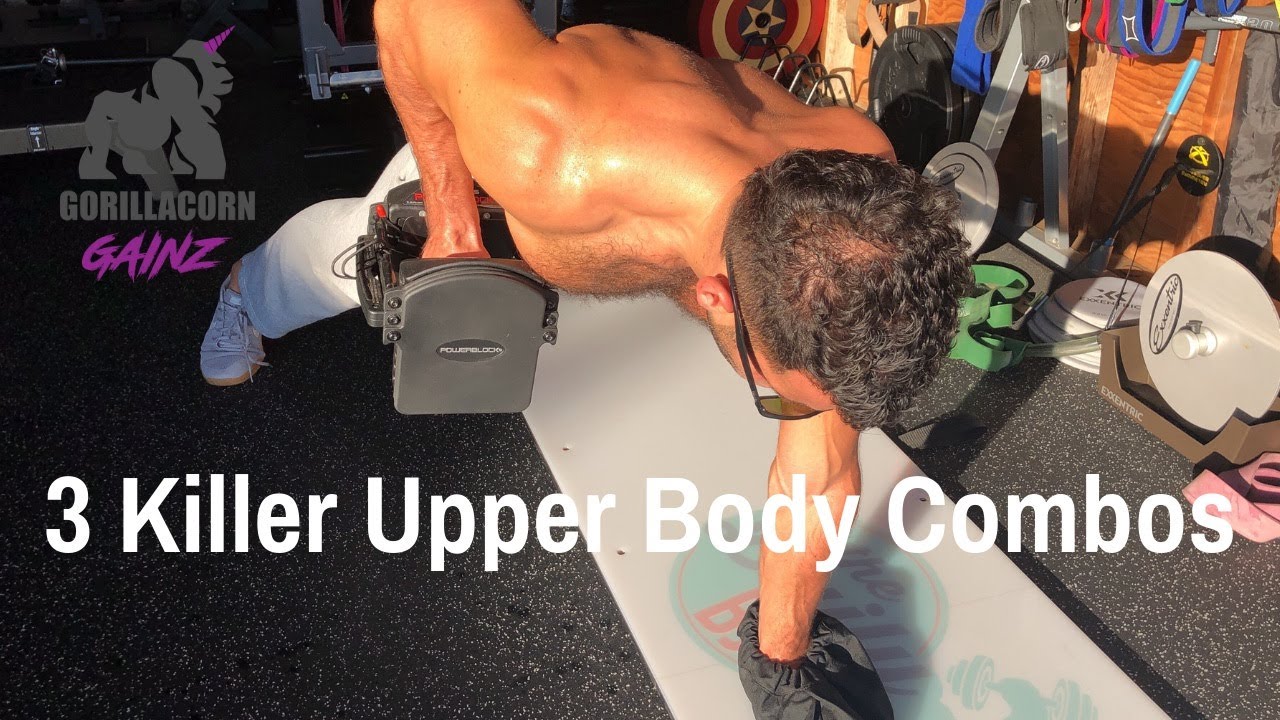 3 KILLER UPPER BODY CORE COMBOS | BJ Gaddour Men's Health Workout