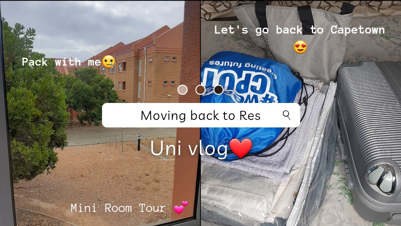 Moving back to res💞// mini room tour #youtube #studentlife #roadto500subs #growth #capetown