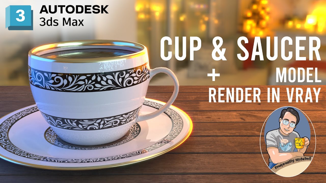 3ds max | Modeling Tutorial | Beginner | Cup & Saucer