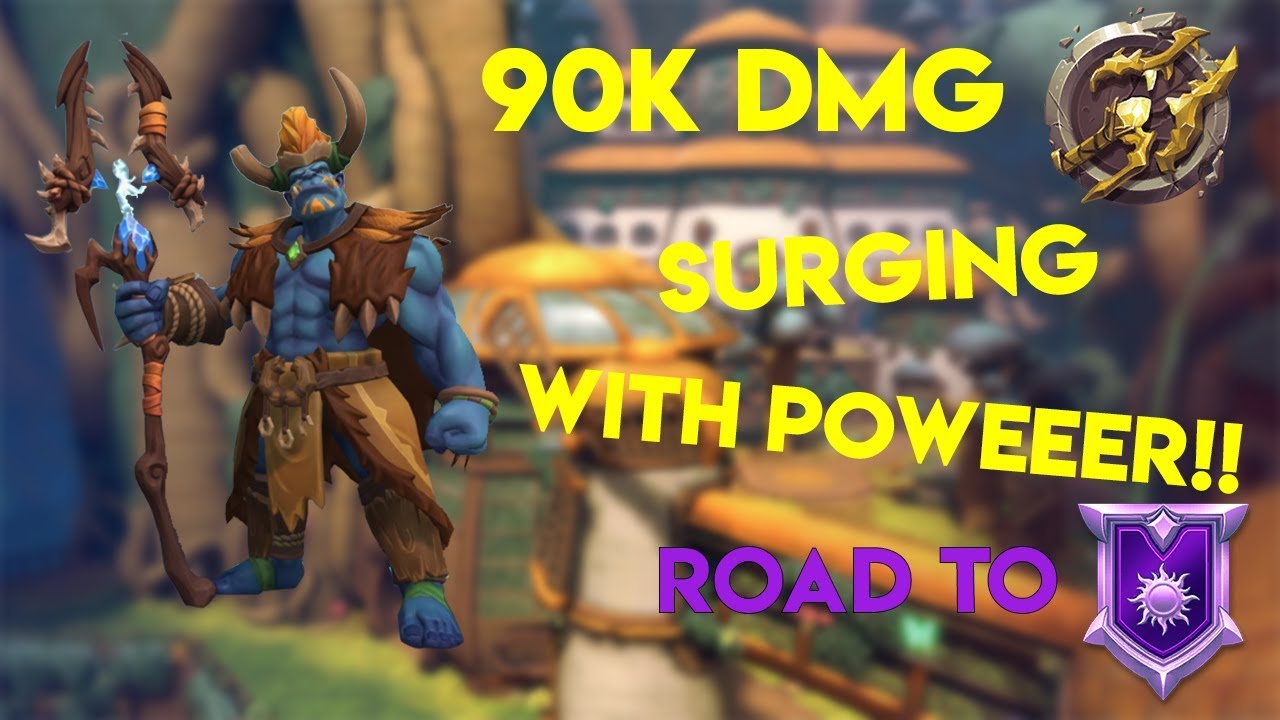 PALADINS RANKED GAMEPLAY | GROHK (Brightmarsh)-ROAD TO PLAT!!