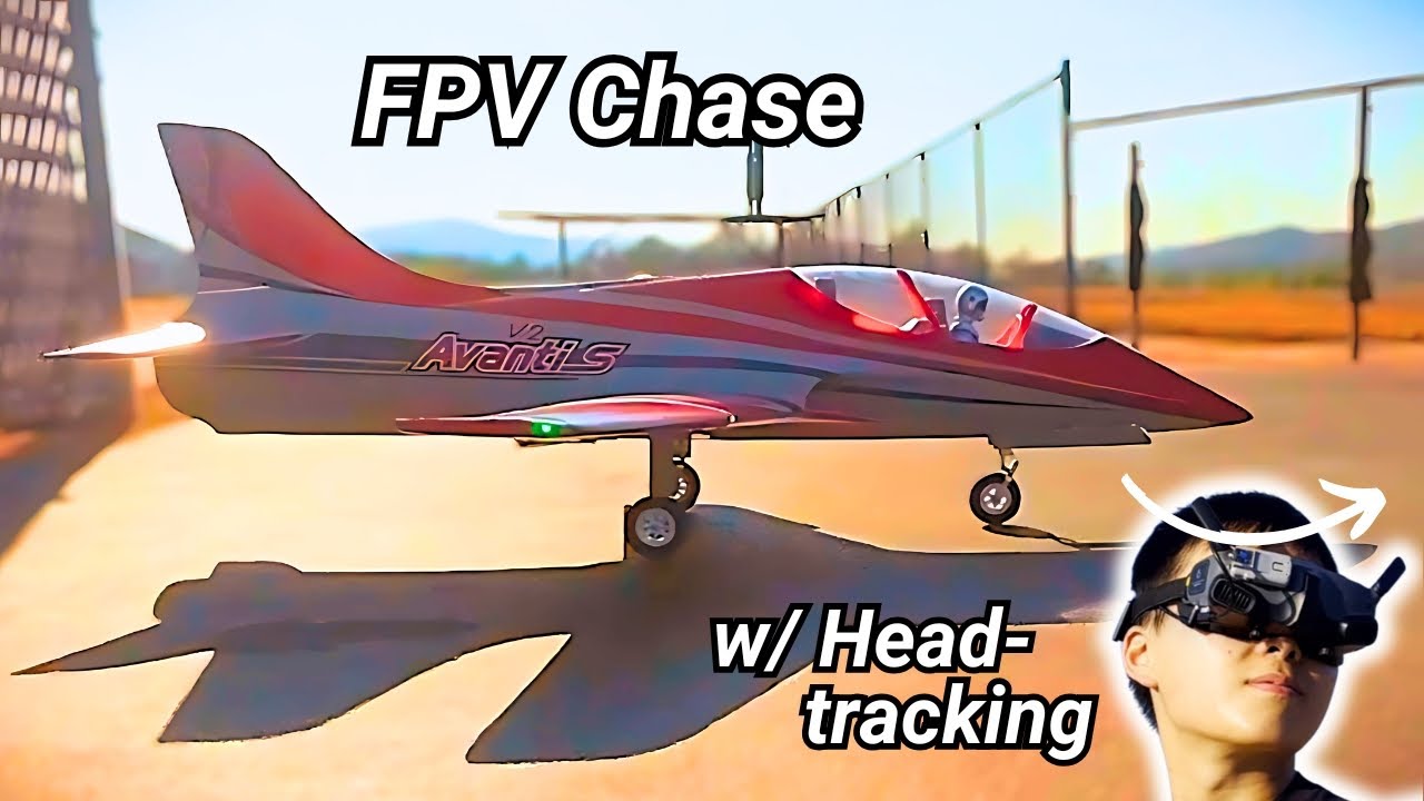 FPV Aerobatic Chase Avanti with Afterburner at Dusk