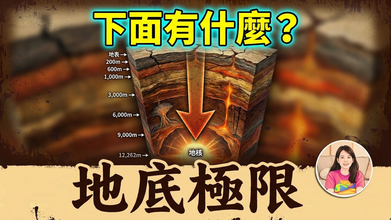 【探索地底世界】地球極限厚度是多少？ 你的脚下隱藏著什麼秘密？ 瞭解人類的極限、自然的極限，以及隱藏在地球深處的奇妙世界「獨白女王Ms CC」