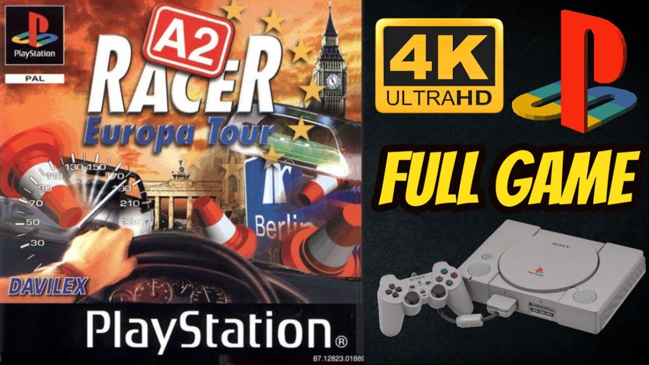 A2 Racer Europa Tour | PS1 | 4K60ᶠᵖˢ UHD🔴 | Longplay Walkthrough Playthrough Full Movie Game