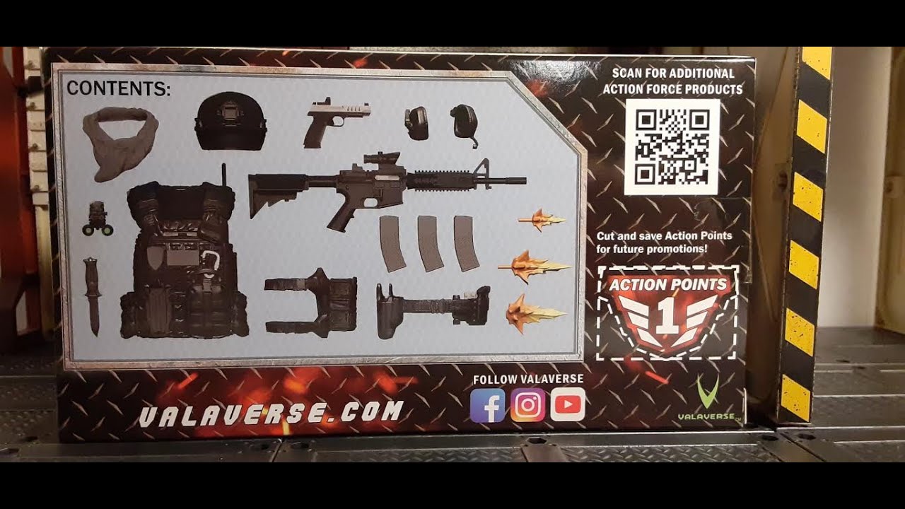 Valaverse Action Force Special Ops Gear Pack For 1:12 Scale Action Figures Review.