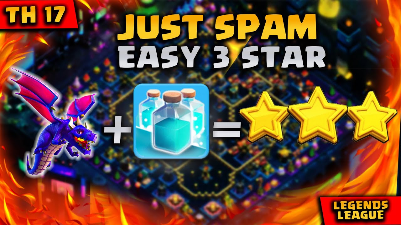 Best TH17 Attack Strategy 2025 🔥 Clone Spell Spam Army | Clash of Clans 3 Star
