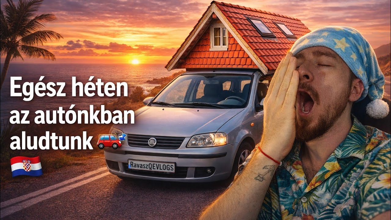 Egész héten az autónkban aludtunk🚗😴 Road trip 2. rész