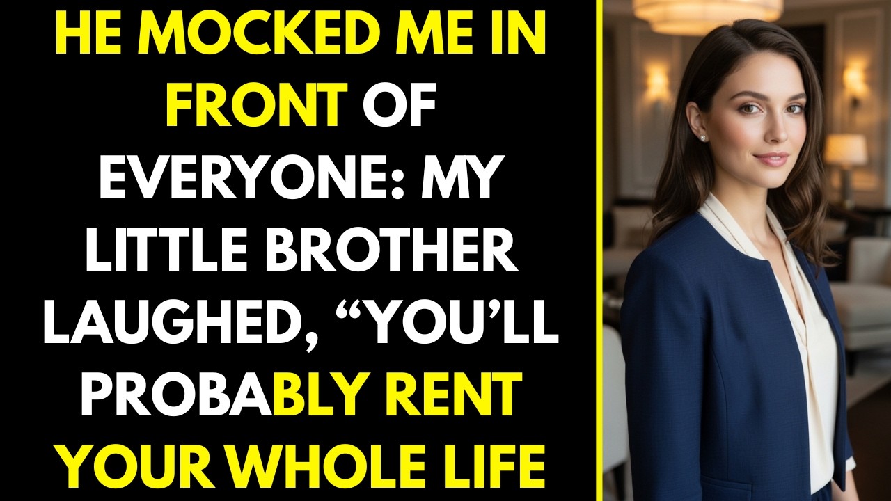 He Mocked Me in Front of Everyone: My Little Brother Laughed, “You’ll Probably Rent Your Whole Life