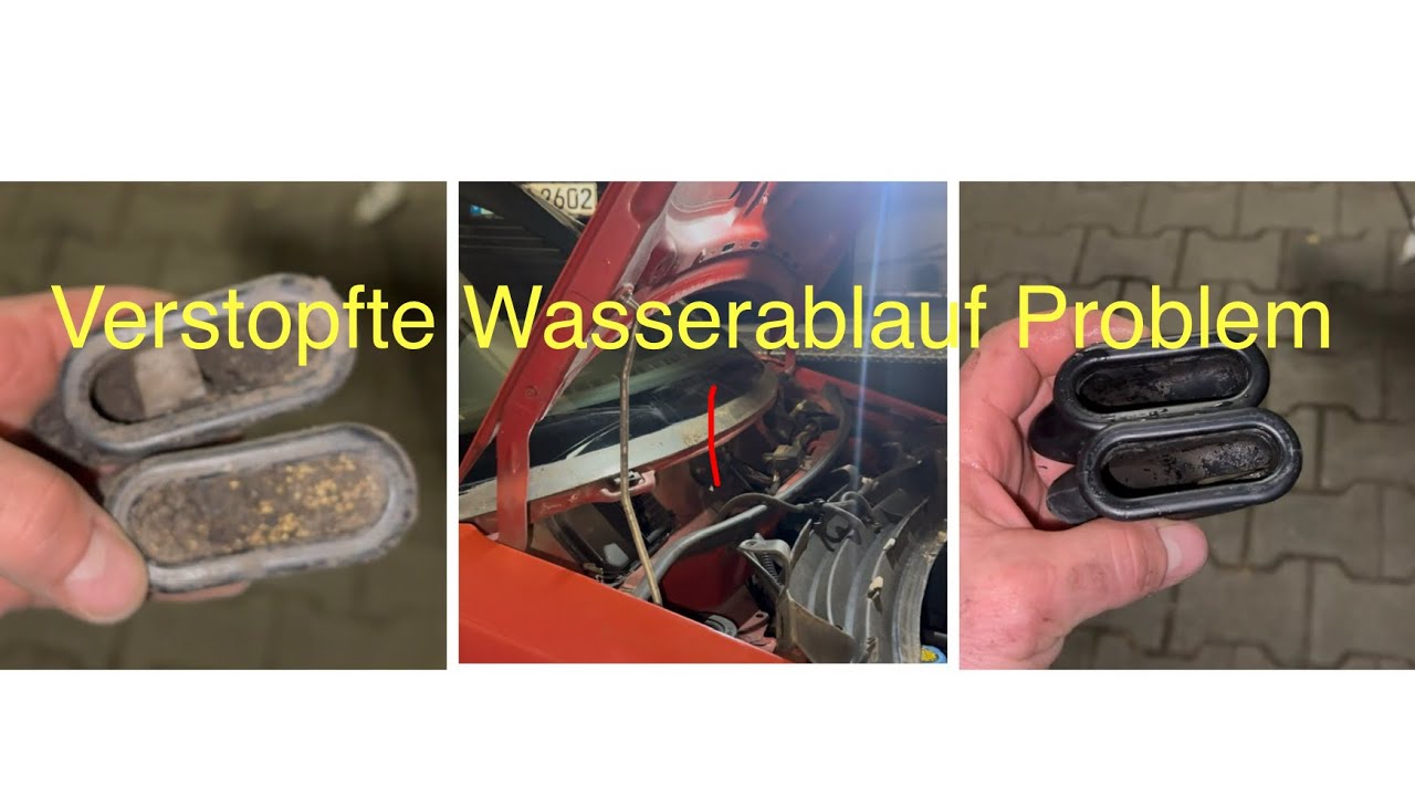 Verstopfte Wasserablauf / Wasser im Auto Problem