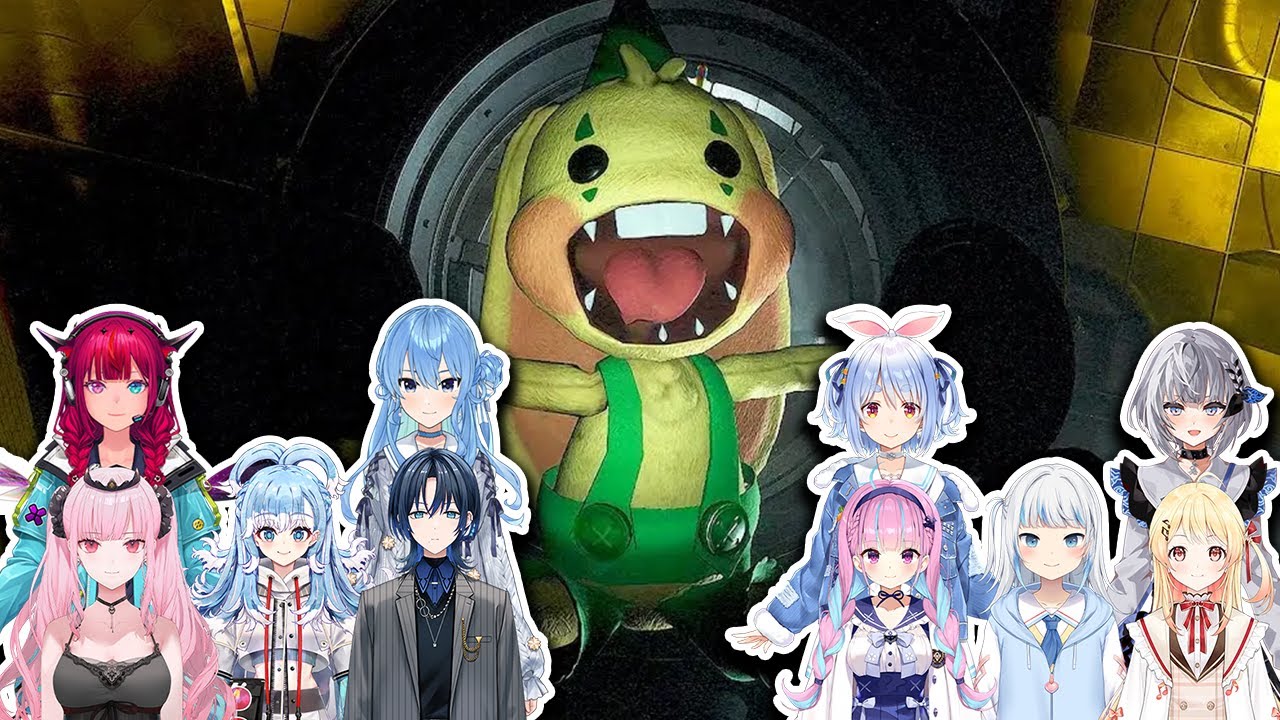 Hololive Members VS Bunzo Bunny Color Game In Poppy Playtime [ Hololive EN ]