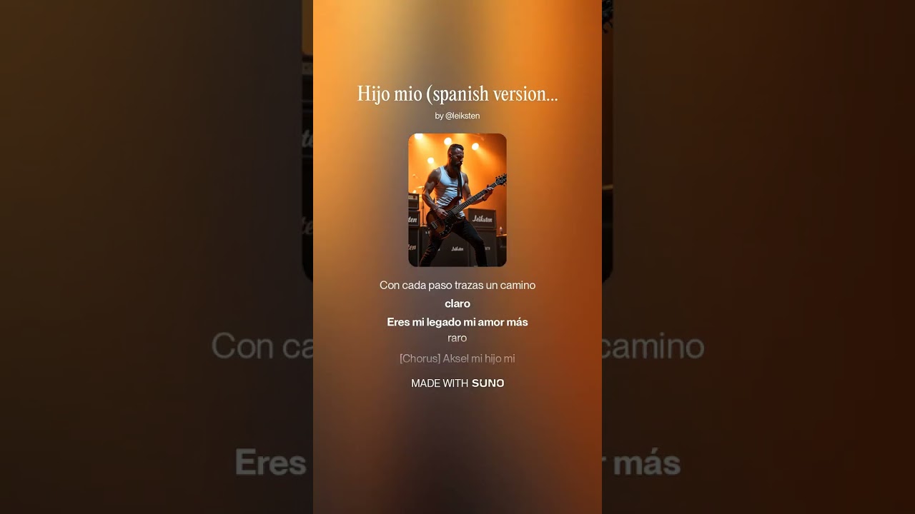 Hijo mio - performed by Leiksten written by David Aleksander Steffensen