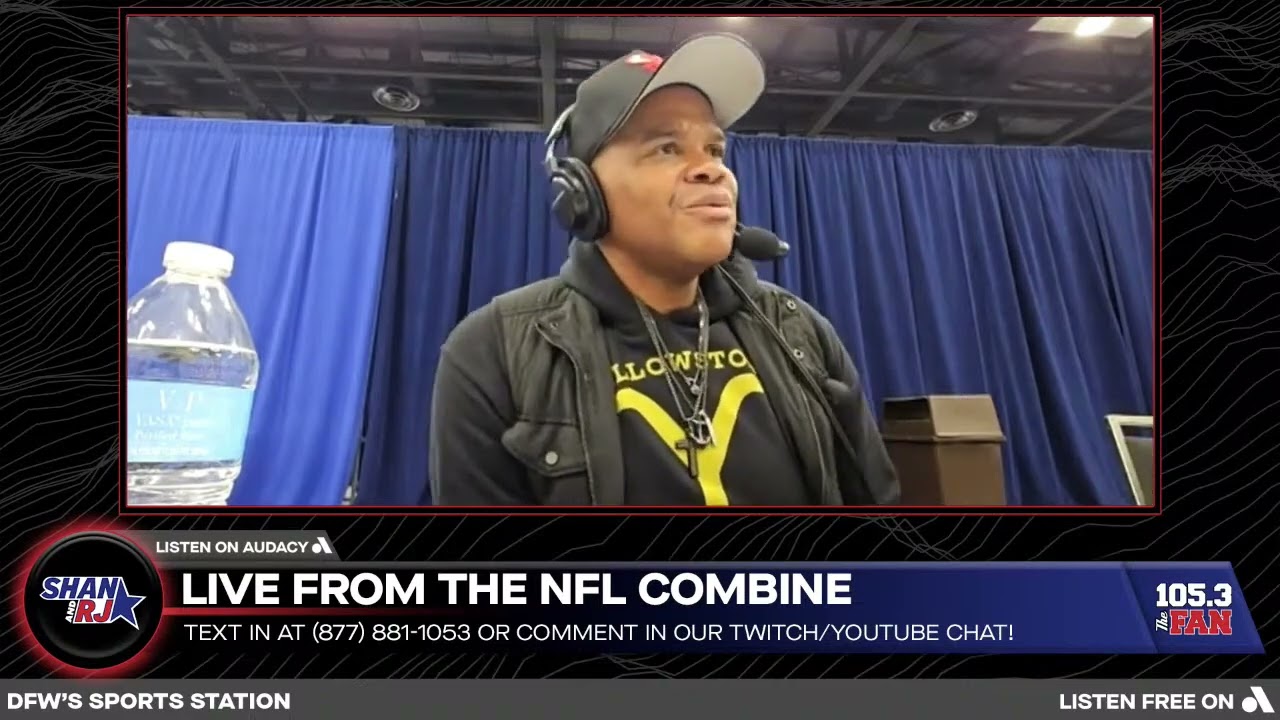 Cowboys TE Coach Lunda Wells Talks Draft and More LIVE At The Combine | Shan & RJ
