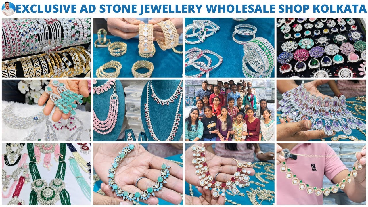 Best AD Stone Jewellery Wholesale Shop in Kolkata | Direct Manufacturer se Purchase Kare 😍