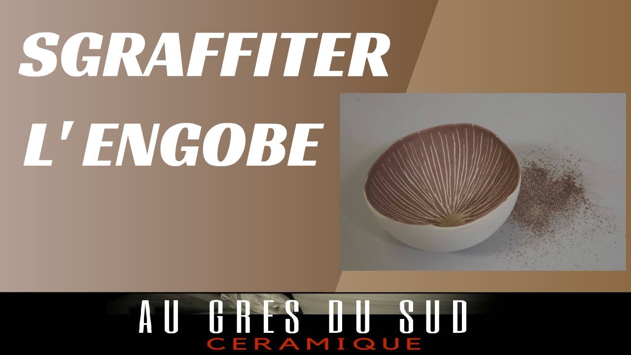 Cours décors poterie: Sgraffiter l'engobe.