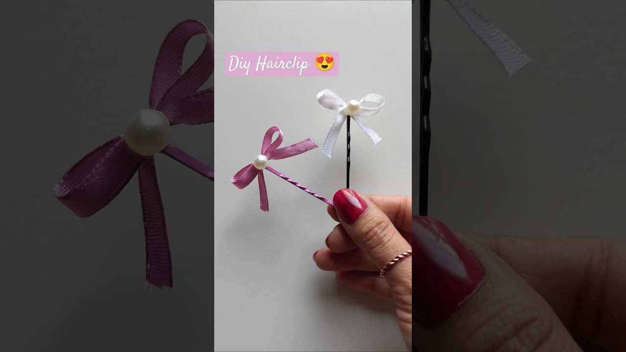 Make Your Own CUTE Ribbon BOW HAIRCLIP!