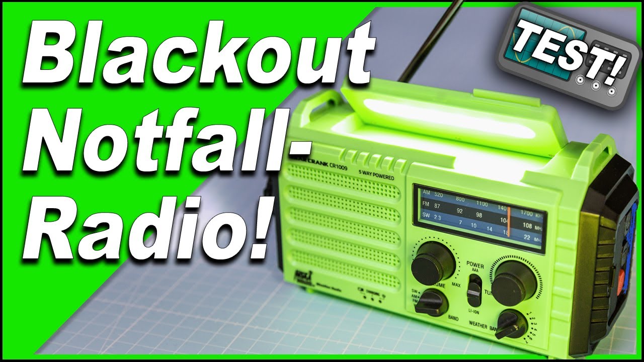 Erzeugt es WIRKLICH Strom? 📻 nachgemessen! Blackout | Notfallradio | CR1009 | Solar | Kurbelradio