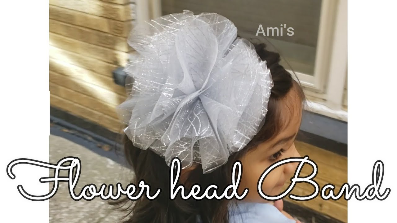 Fabric Hair Accessories for kids/ DIY hair clip for kids/ Flower head band