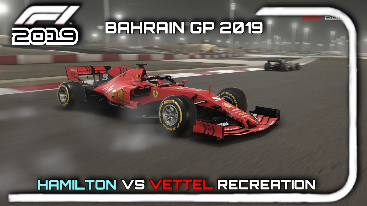 F1 2019 RECREATION: HAMILTON VS VETTEL BAHRAIN 2019