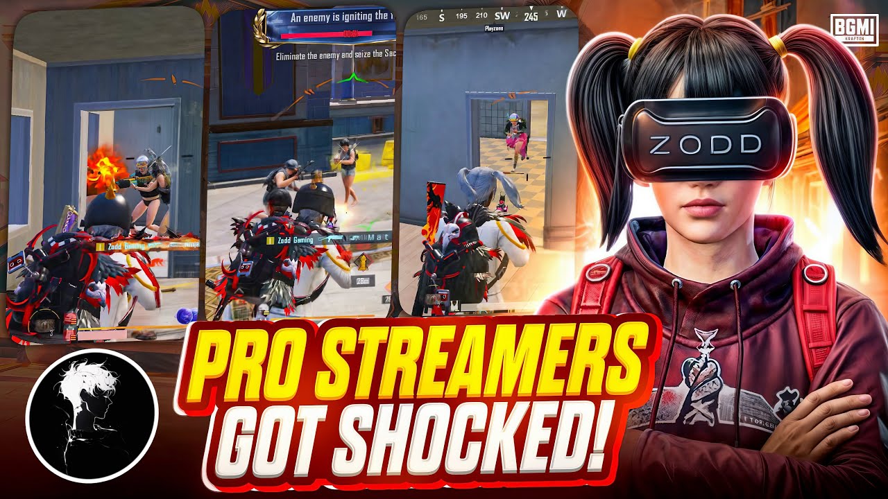 Pro STREAMERS Praised me on LIVESTREAM😱 | Zodd vs Conqueror Streamers - 1v4 Clutches