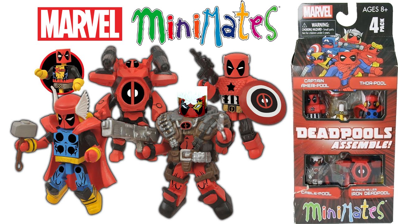 Deadpools Assemble 4-pack - Marvel Minimates -  review