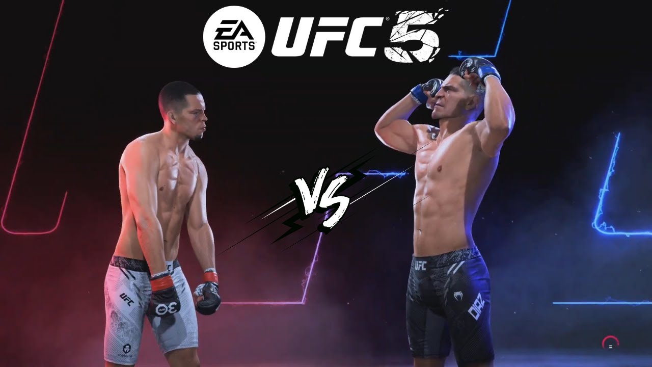 EA Sports UFC 5 — Нейт Диас против Ника Диаса (легендарный уровень сложности)