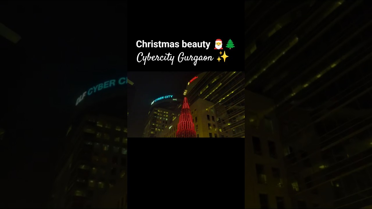 Cyber Hub Gurgaon || Christmas || Cyber city || Santa | Jesus | 