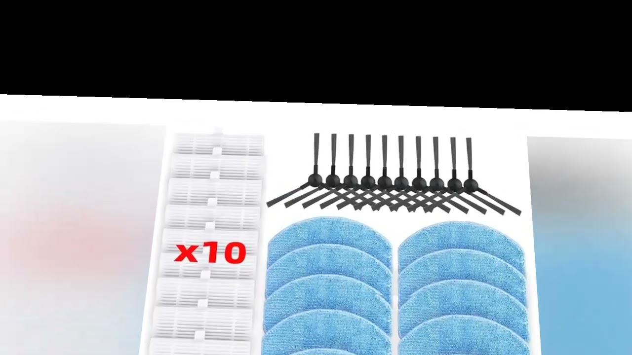 For Teendow BR151 Vacuum Robot Accessories, Side Brush Mop Cloth HEPA Filter Efficient Microfiber Sp