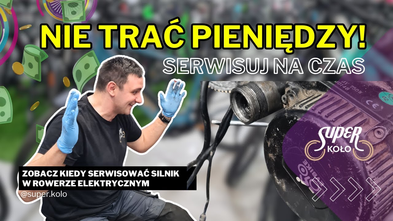 Nie trać pieniędzy! Serwisuj rower elektryczny na czas.