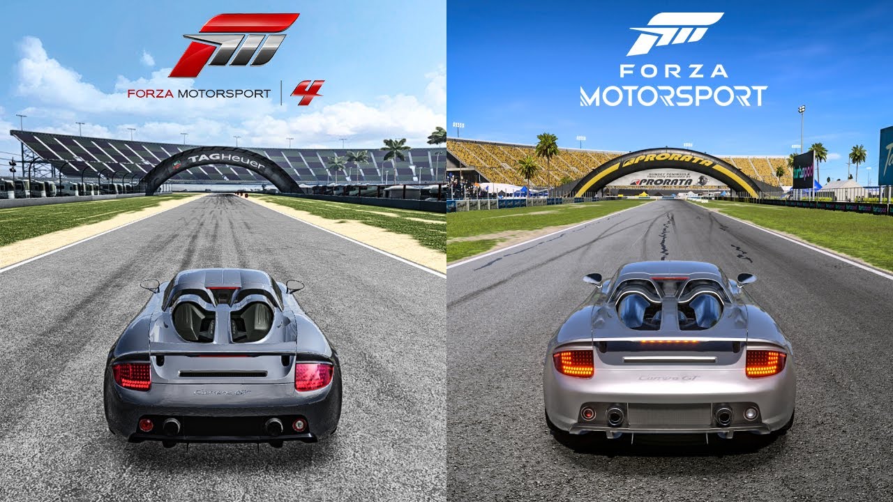 Forza Motorsport 4 vs Forza Motorsport 2023: Sunset Peninsula - Porsche Carrera GT Comparison!