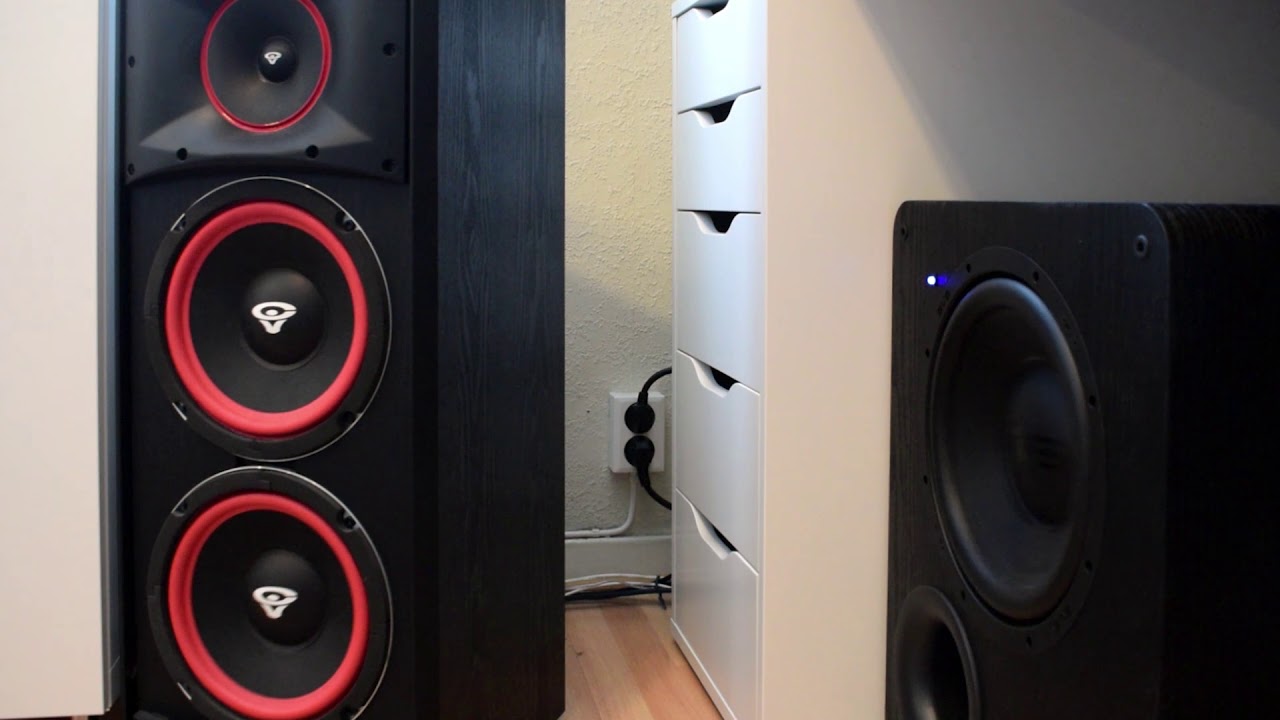 Cerwin Vega XLS 28 + SVS PB1000 [Low Bass Demo]