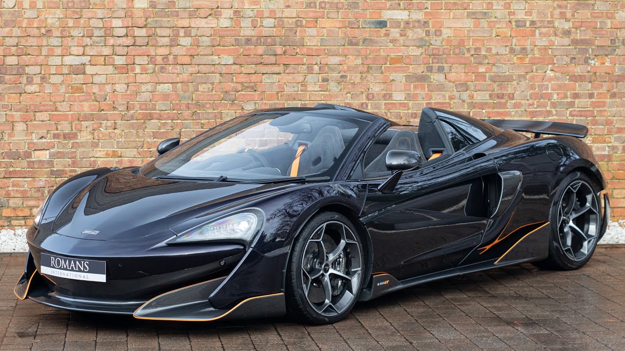 2019 McLaren 600LT Spider - Amethyst Black - Walkaround & Interior | Romans International [4K]
