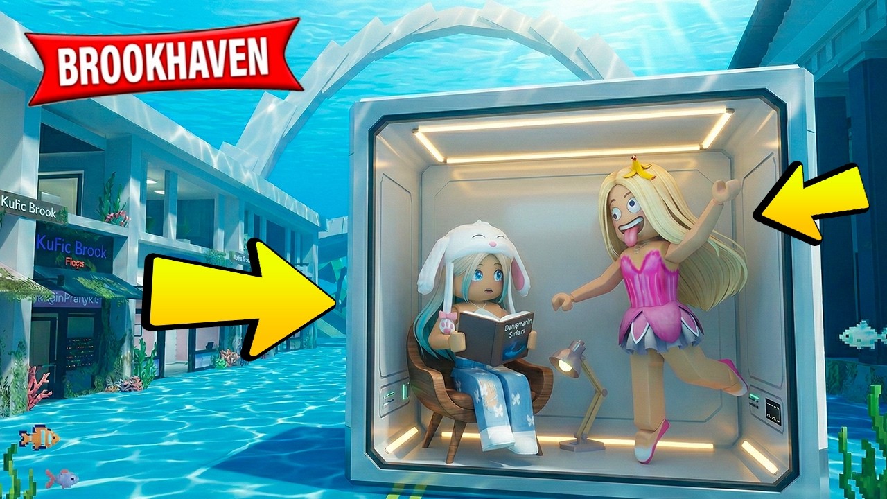 BROOKHAVENDA SUYUN ALTINDA EV YAPTIK! ROBLOX KÜBRA NİSA