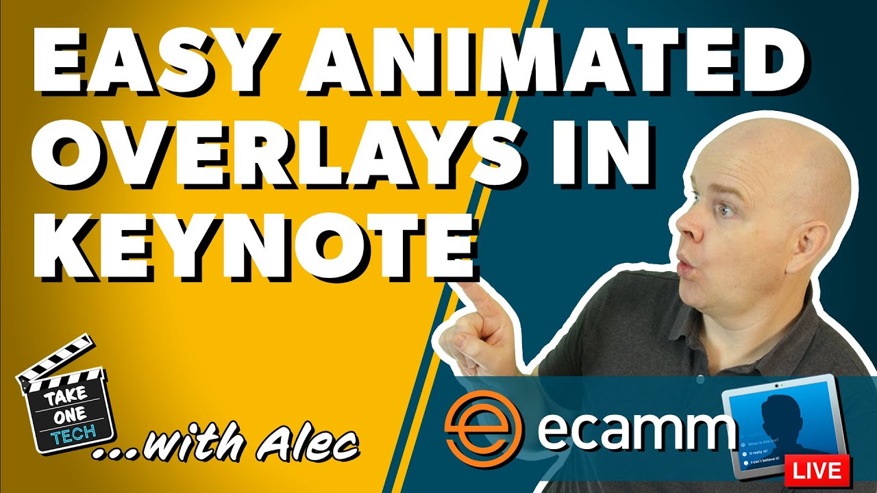 How to Create Animated overlays for Ecamm Live (or OBS) using Keynote