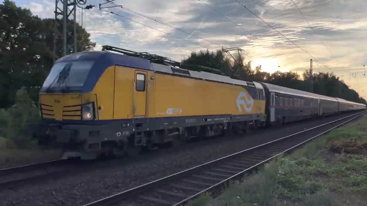 Prachtige goederentreinen Mega drukke avond spits Empel-Rees -Rood sein-3e spoor-tyfoon  RTS 1216