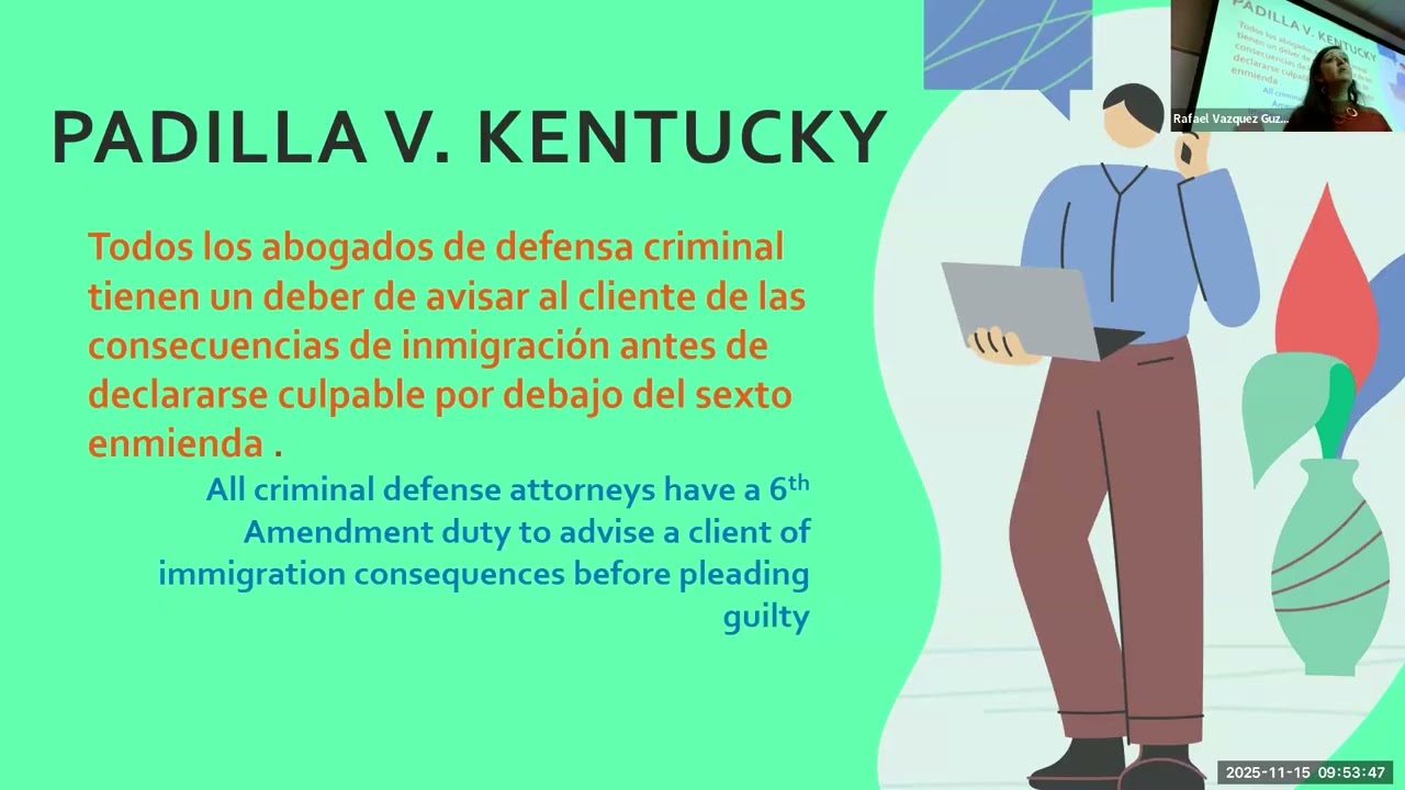 Los Derechos De Los Inmigranted en El Sistema Juridico Penal/Rights of Immigrants in the Legal Crim