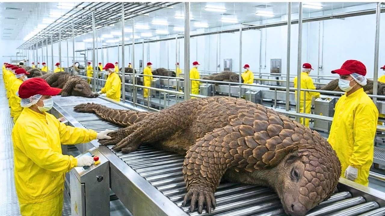 Inside the World’s Largest Pangolin Farm | Industrial-Scale Processing System