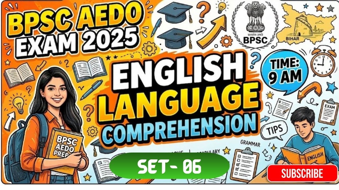 BPSC AEDO ENGLISH CLASS | COMPREHENSION MCQ | BPSC AEDO 2025 | BY ABHAYASH ACADEMY #aedovacancy2025