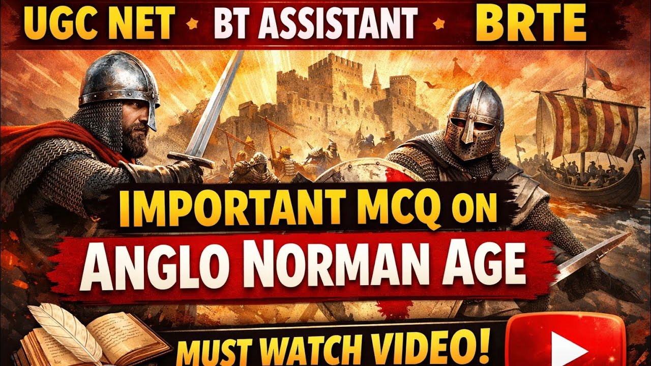 💥 HISTORY OF ENGLISH LITERATURE|MCQ ON ANGLO NORMAN AGE #trbexam #netenglish #mcq 