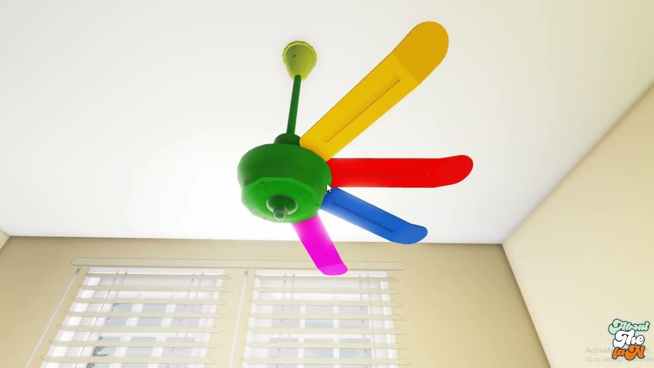 Super Insane Wobbly Ceiling Fan With a Broken Blade in Suburban House!