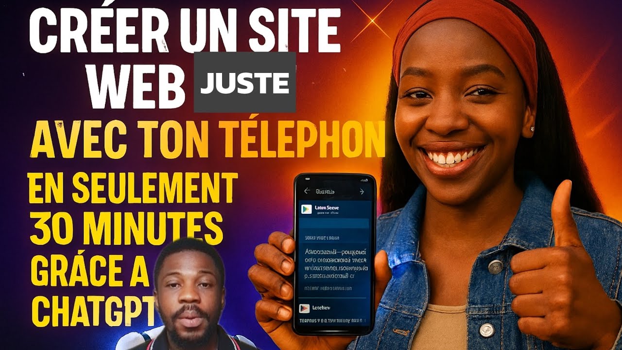 Créer un site web complet juste avec ton téléphone, avec ChatGPT