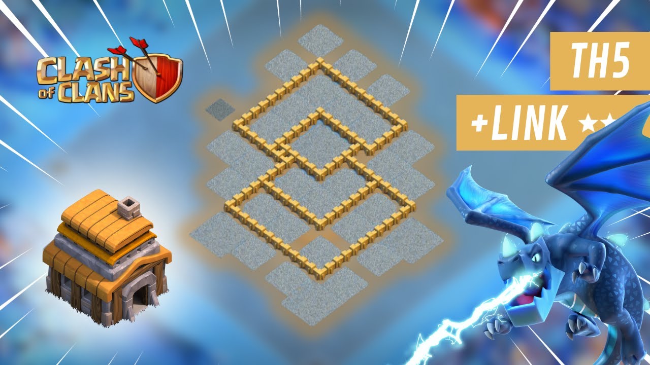 NEW Best TH5 HYBRID Base 2024!! COC Town Hall 5 (TH5) Hybrid Base Design – Clash of Clans