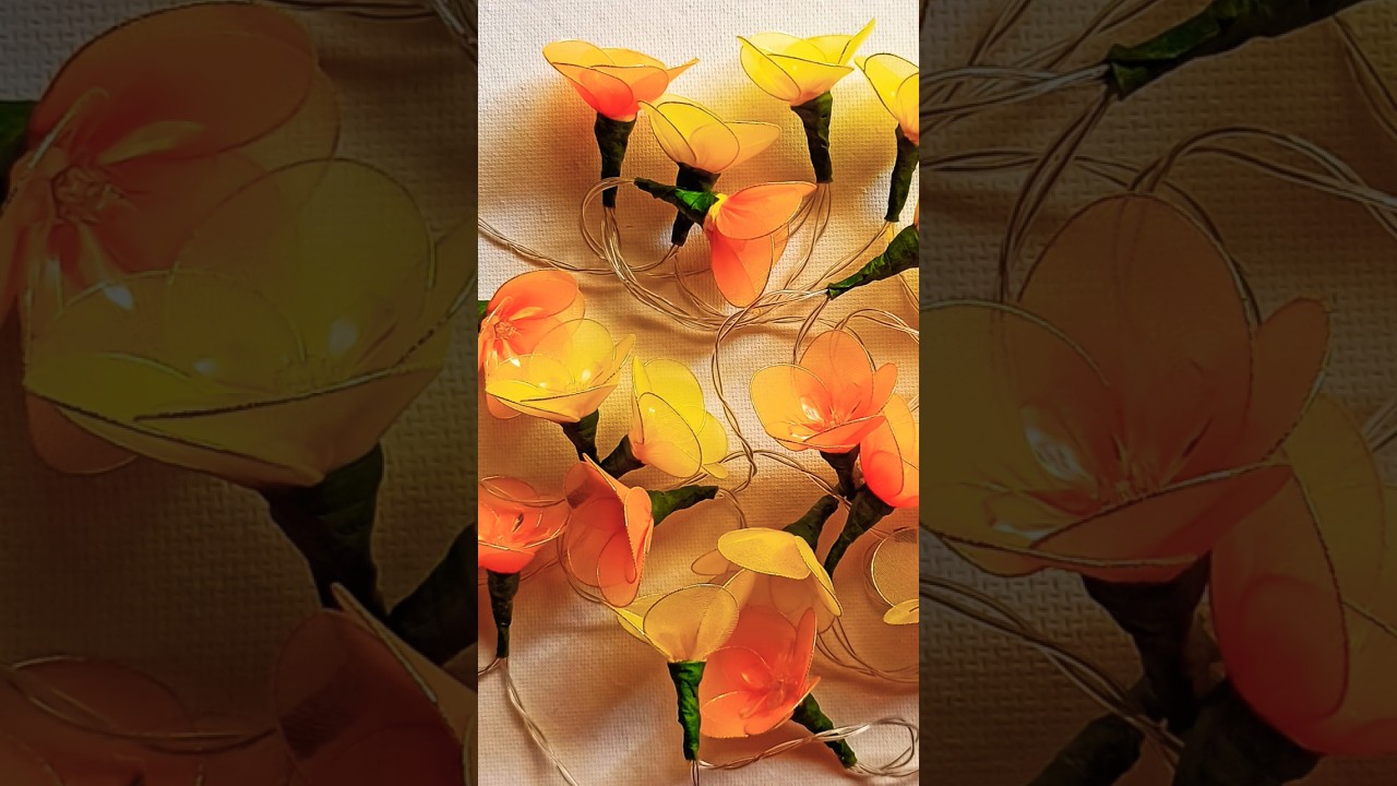 DIY Nylon Stocking Flower With LED Light 😍