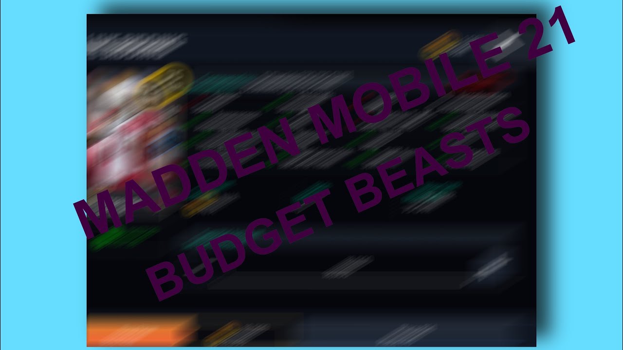 CHEAPEST BUDGET BEASTS IN MADDEN MOBILE 21! HE&rsquo;S HOW FAST?! MADDEN MOBILE 21 GAMEPLAY, TIPS & TRICKS