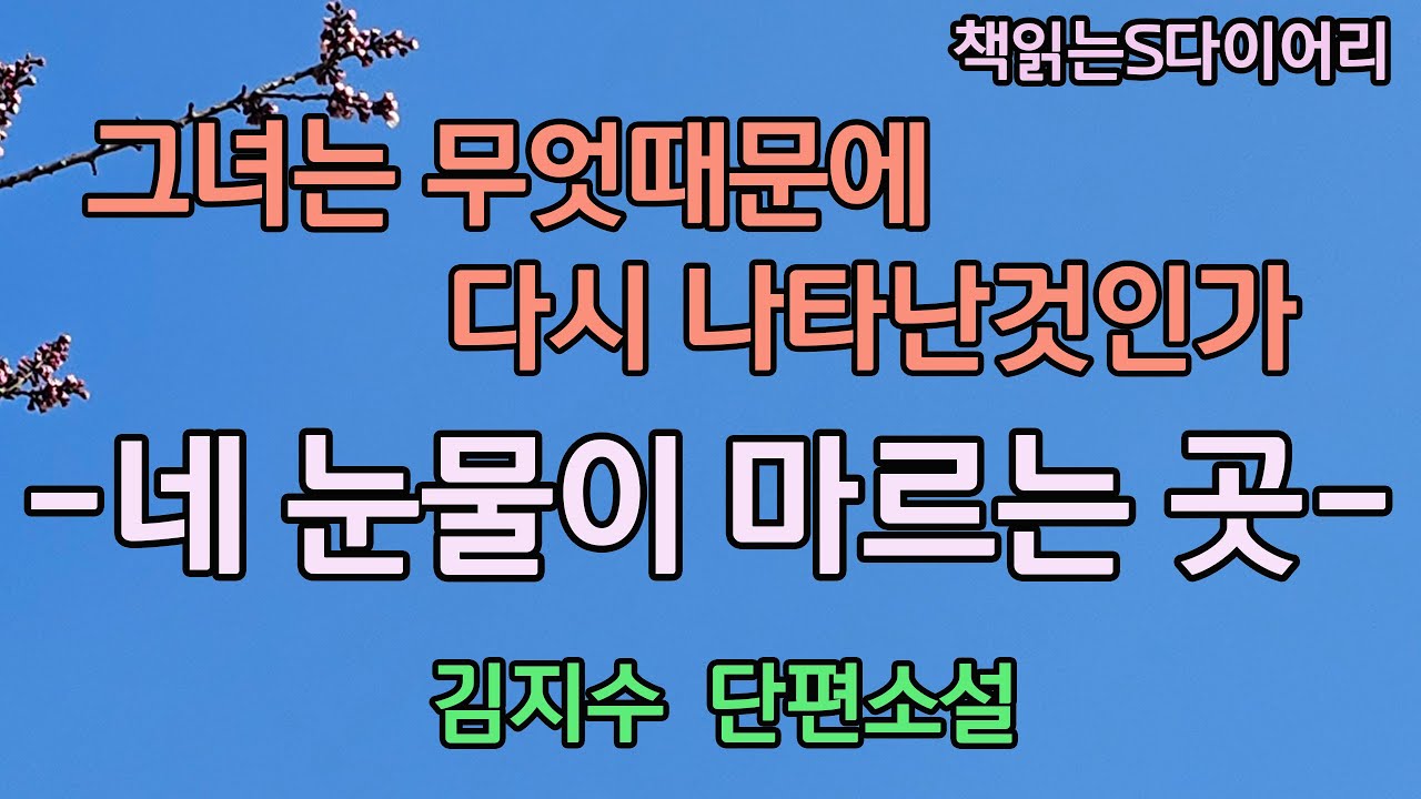 지금도 그때처럼 그녀의 손은 차가웠고 아무런 느낌도 전해오지않았다 / 김지수 / 오디오북#소설듣기#책읽어주는여자