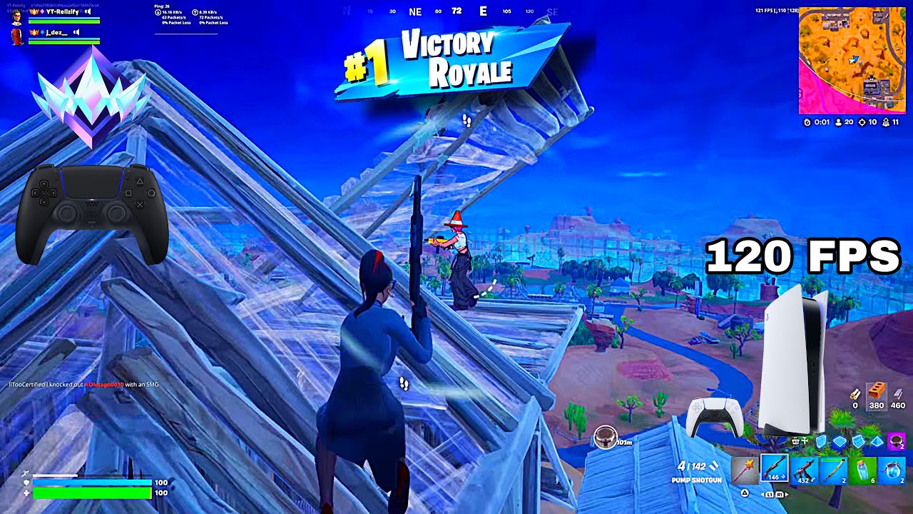 Fortnite Unreal Ranked Reload on PS5 | Controller Gameplay | 120 FPS