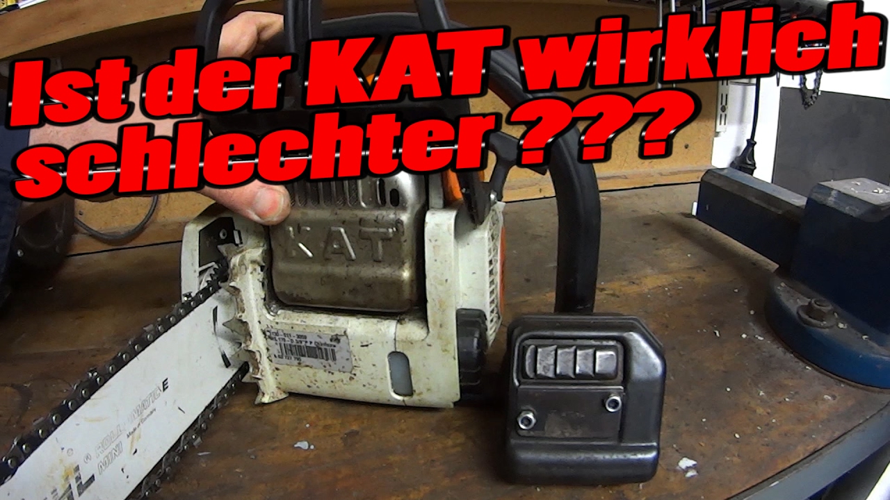 Stihl MS 170 mit und ohne KAT im Test -- ist die mit Kat wirklich schlechter ?